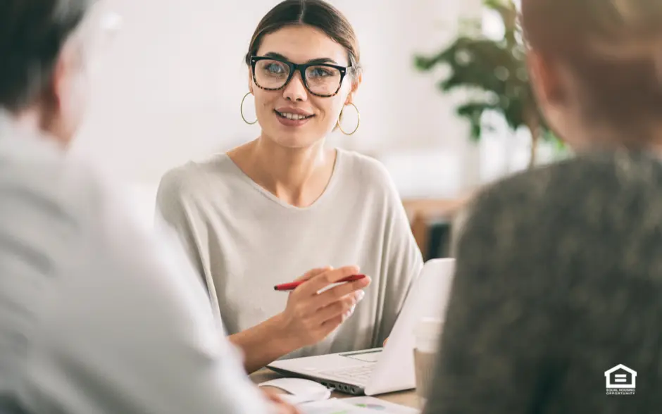 Woman in business meeting